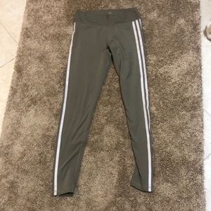 Small Adidas Green & White Leggings